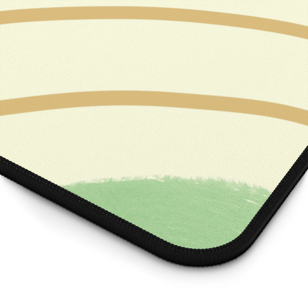 Abstract Pastel Clouds Desk Mat | Pink Green Minimalist Mouse Pad