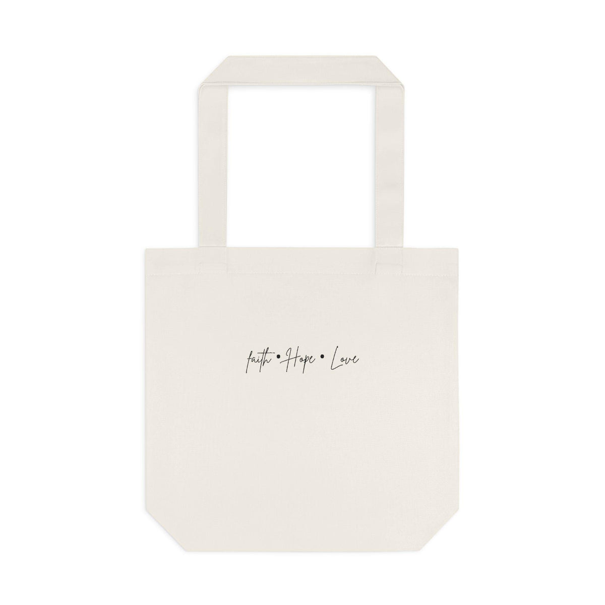 Abstract Floral Mosaic Cotton Tote Bag | Orange Gray Grid Art