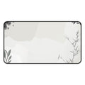 Monochrome Botanical Abstract Desk Mat Pad